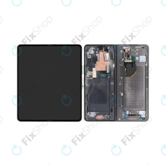 Wyświetlacz do Samsung Z Fold 5 F946B, Ekran dotykowy z ramką, Szary, Gray, GH82-31842D, Genuine Service Pack