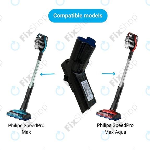Bateria do Philips SpeedPro Max, SpeedPro Max Aqua, 18650HE2, Li-Ion, 18,0V 2400mAh