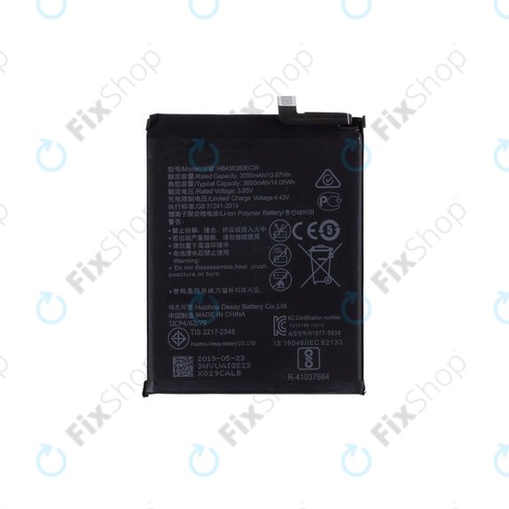 Bateria do Huawei P30, HB436380ECW, 3650mAh