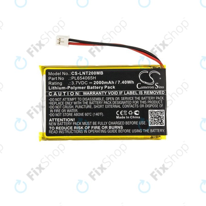 Bateria do Luvion Prestige Touch 2, 2000mAh, Li-Pol, 3.7V, PL654065H, HQ