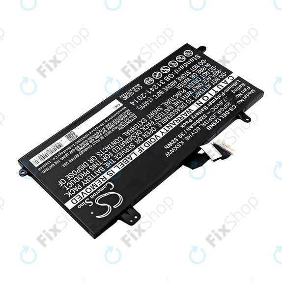 Bateria do Dell Latitude 5290, Latitude 12 5285, 5200mAh, Li-Pol, 7.6V, J0PGR, HQ