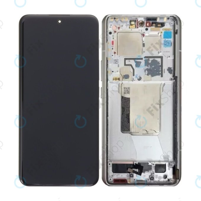 Wyświetlacz OLED do Xiaomi 14 Ultra, Ekran dotykowy z ramką, Biały, White