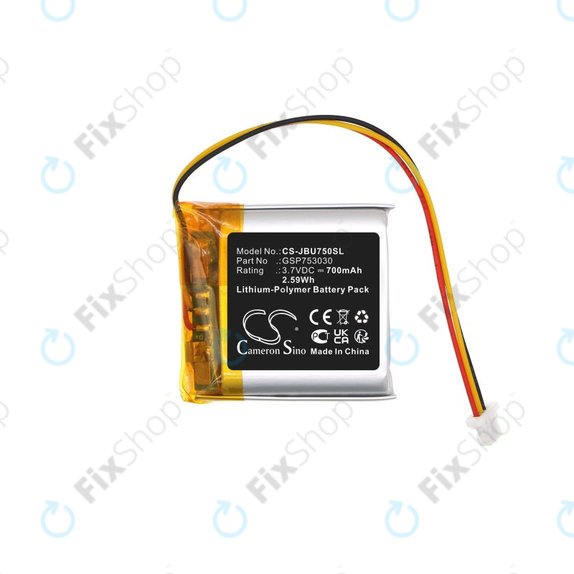 Bateria do JBL Tune 750, 700mAh, Li-Pol, 3.7V, GSP753030, HQ