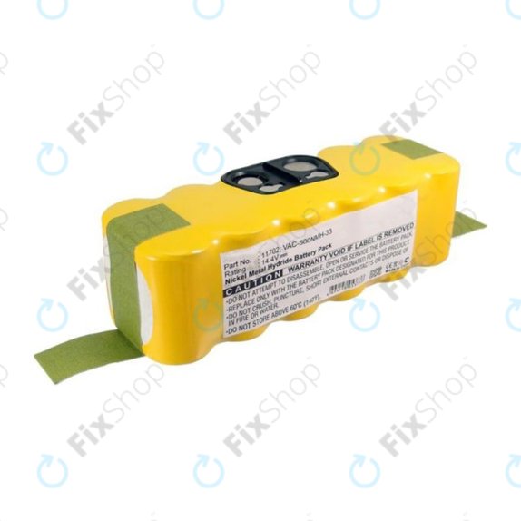 Bateria do iRobot Roomba 500, 600, 700, 800, 900-seria, Scooba 450, Vileda 137173, 11702, GD-Roomba-500, VAC-500NMH-33, Ni-MH, 14,4V 3500mAh
