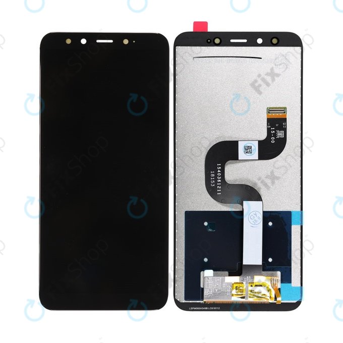 Wyświetlacz do Xiaomi Mi A2 (Mi 6X), Ekran dotykowy bez ramki, Czarny, Black, TFT