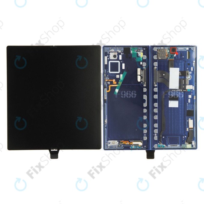 Wyświetlacz LCD + ekran dotykowy + ramka do Samsung Z Fold 7 F966B, Blue Shadow, GH82-37548B, Genuine Service Pack