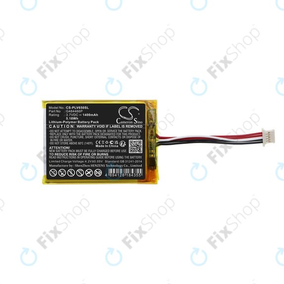 Bateria do Polar V650, 1400mAh, Li-Pol, 3.7V, G484466P, HQ