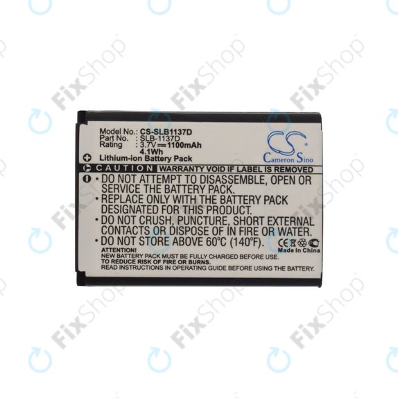 Bateria do Samsung NV100HD, 1100mAh, Li-Ion, 3.7V, SLB-1137D, HQ
