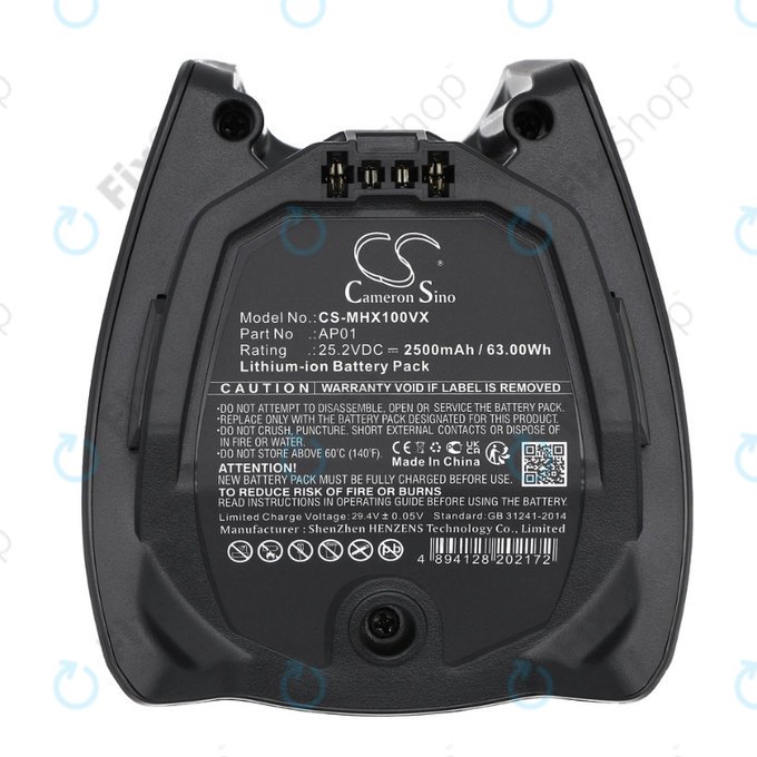 Bateria do Miele HX-series, AP01, Li-Ion, 25.2V, 2500mAh, HQ