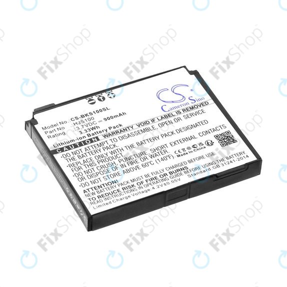 Bateria do Becker HJS 100, HJS100, Li-Ion, 3.7V, 900mAh, HQ