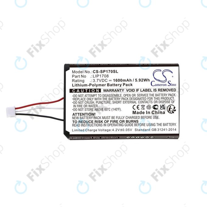 Bateria do Sony PS5 DualSense, 1600mAh, Li-Pol, 3.7V, LIP1708, HQ