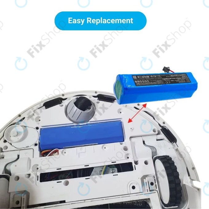 Bateria do Xiaomi EVA, EVE Plus, Viomi S9, Lenovo T1 Pro, Lydsto R1, R1 Pro, S1, S1 Pro, NR18650 M26-4S2P, SUN-INTE-181, H18650CH-4S2P Li-Ion 14,4V 5200mAh HQ