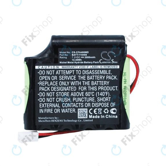 Bateria do Cefarm Rehab 4, Stimulator Globus Mystim, 2000mAh, Ni-MH, 7.2V, BATT/110466, HQ