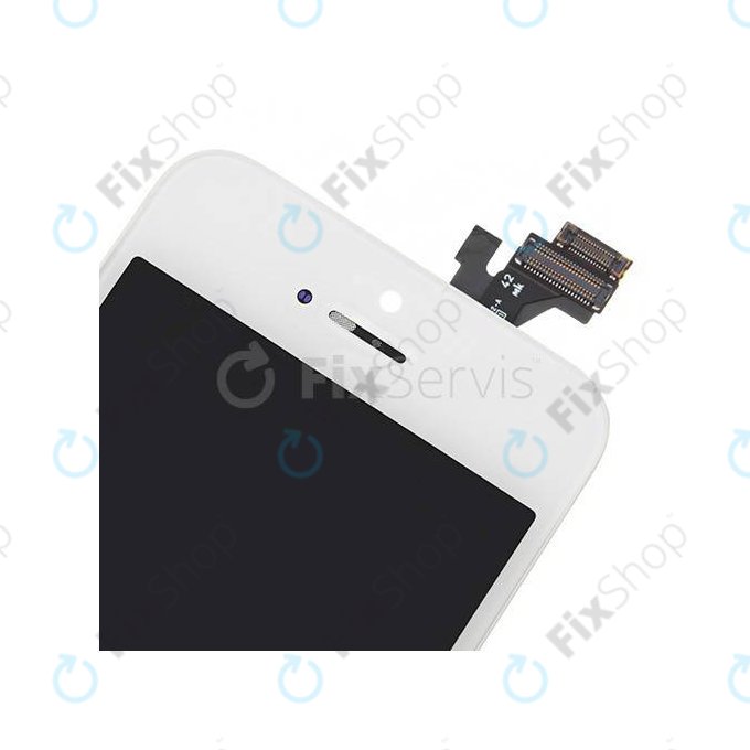 Wyświetlacz dla iPhone 5, White, Ekran dotykowy z ramką