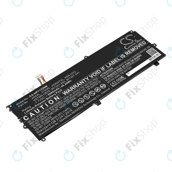Bateria do HP Elite X2 1012 G2, 6000mAh, Li-Pol, 7.7V, JI04XL, HQ