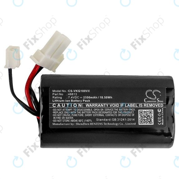 Bateria do Vorwerk Kobold VG100, 48813, Li-Ion, 7,4V 2500mAh, HQ