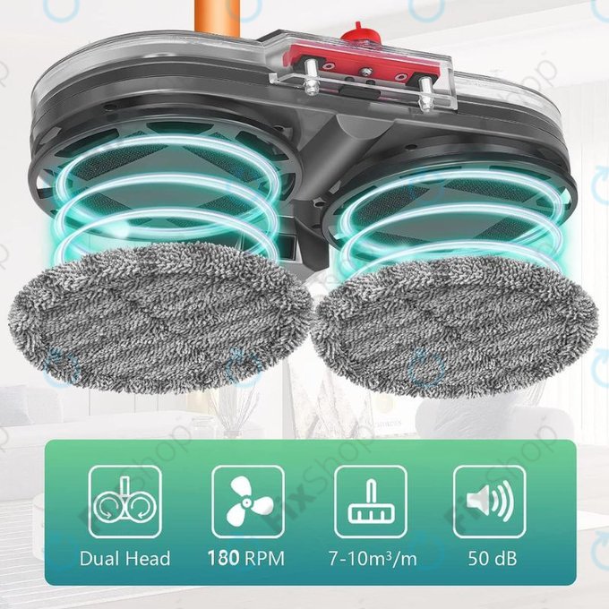 Elektryczna glowica mopujaca ze zbiornikiem na wode do Dyson V-series, Outsize