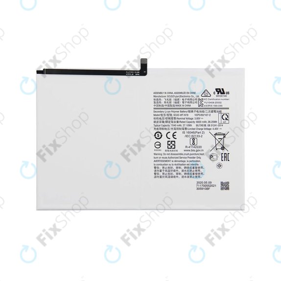 Bateria do Samsung Tab A8 10.5" SM-X200, SM-X205, HQ-6300NA, 7040mAh, HQ