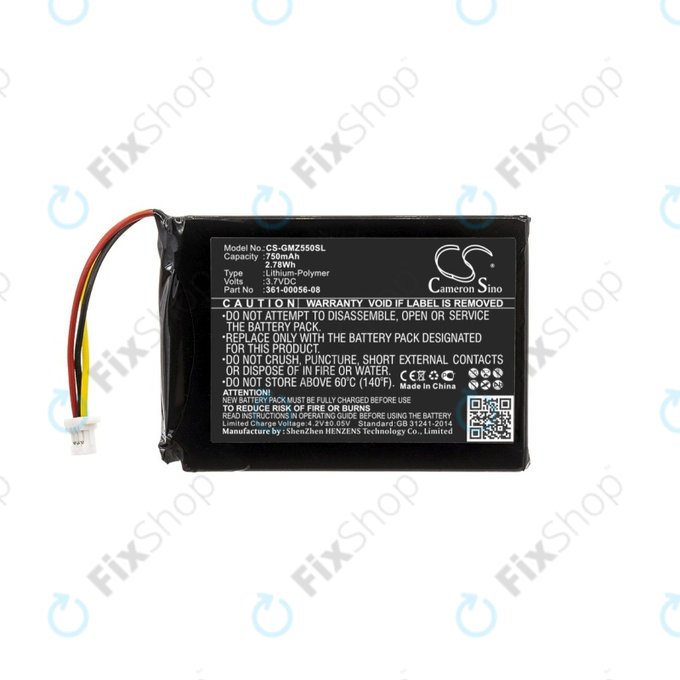 Bateria do Garmin DriveSmart 5, 55, 65, 361-00056-08, 750mAh, HQ