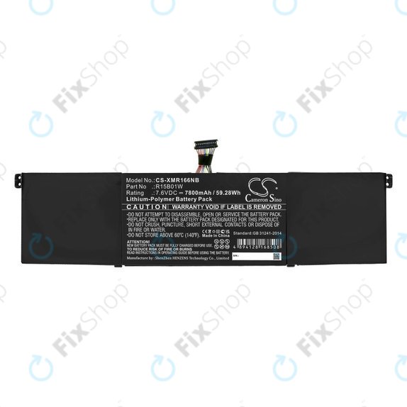 Bateria do Xiaomi Mi Pro 15.6 i3, i5, i6, 7800mAh, Li-Pol, 7.6V, R15B01W, HQ