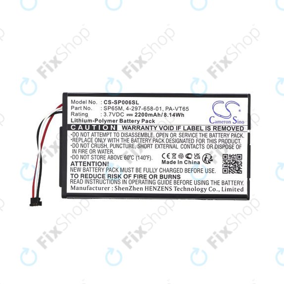 Bateria do Sony PS Vita, 2200mAh, Li-Pol, 3.7V, SP65M, HQ