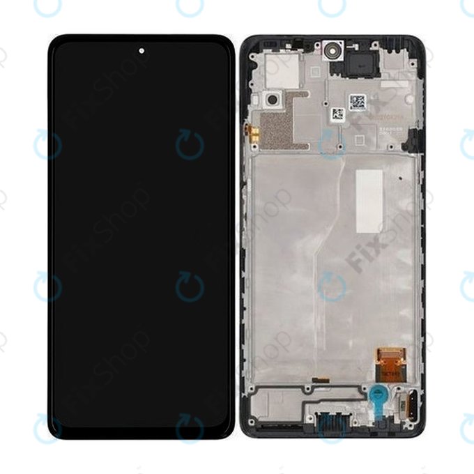 Wyświetlacz do Xiaomi Redmi Note 10 Pro, Ekran dotykowy z ramką, 56000200K600, Onyx Grey, Genuine Service Pack