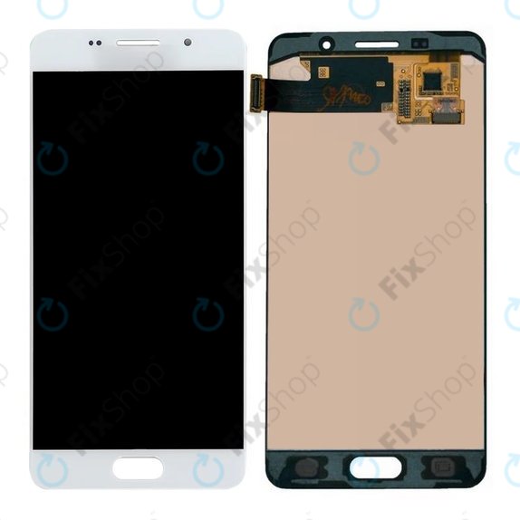 Wyświetlacz OLED do Samsung A5 A510F (2016), Ekran dotykowy bez ramki, Biały, White