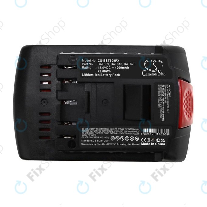 Bateria do Bosch 17618, Gsb 18, 4000mAh, Li-Ion, 18V, BAT620, HQ