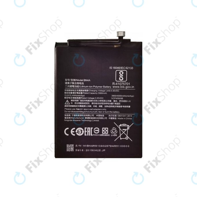 Bateria do Xiaomi Redmi Note 7, Note 7 Pro, BN4A, 4000mAh