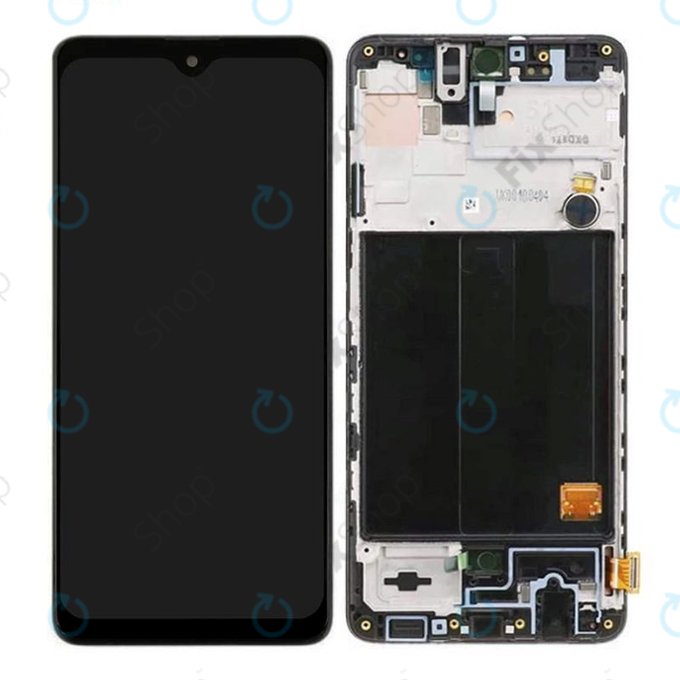Wyświetlacz OLED do Samsung A51 A515F, Ekran dotykowy z ramką, Mały panel