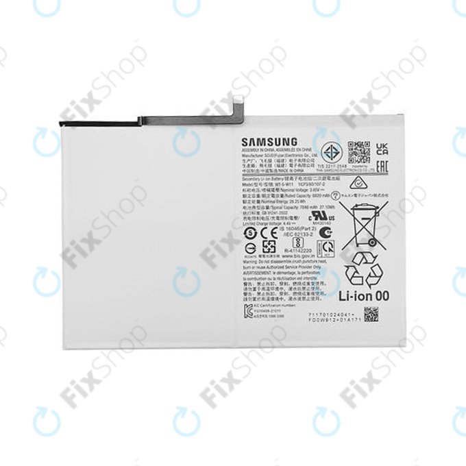 Bateria do Samsung Tab A9+ 11 X210, X216B, WT-S-W11, 7040mAh, GH81-24467A, Genuine Service Pack