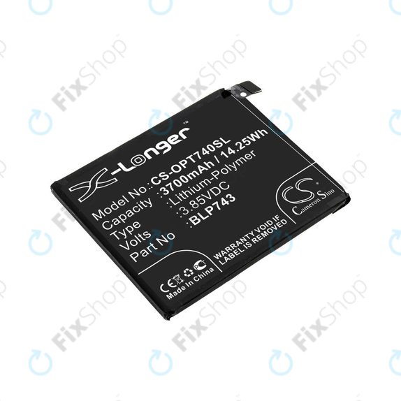Bateria dla OnePlus 7T, 3700mAh, Li-Pol, 3.85 V, BLP743, HQ