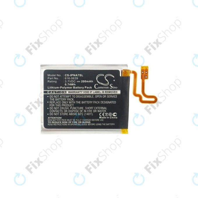 Bateria do iPod Nano (7th Gen), 616-0639, 200mAh, HQ