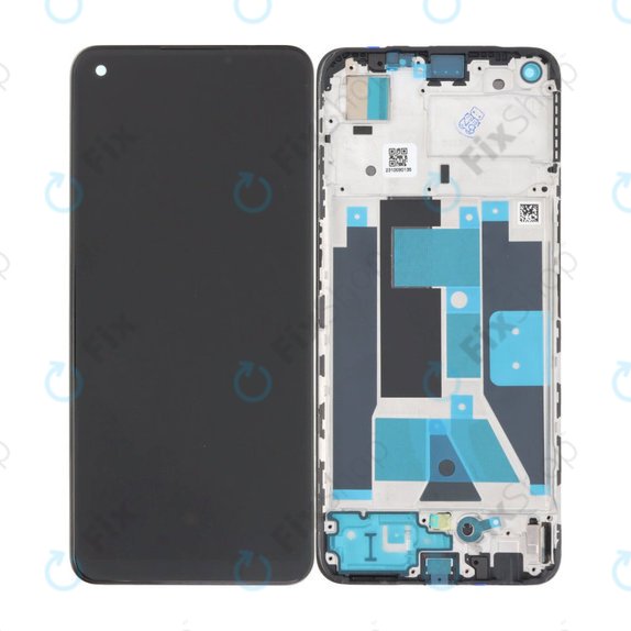 Wyświetlacz OLED do Realme 9, Ekran dotykowy z ramką, Meteor Black