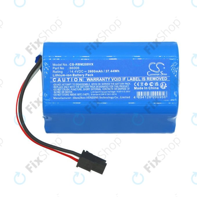 Bateria do Robzone Moppy 2.0, 2600mAh, Li-Ion, 14.4V, B6006, HQ