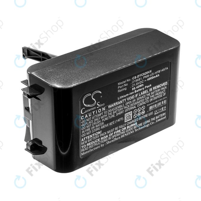 Bateria do Dyson V8, 215681, PM8-US-HFB1497A, Li-Ion, 21,6V 4000mAh, HQ