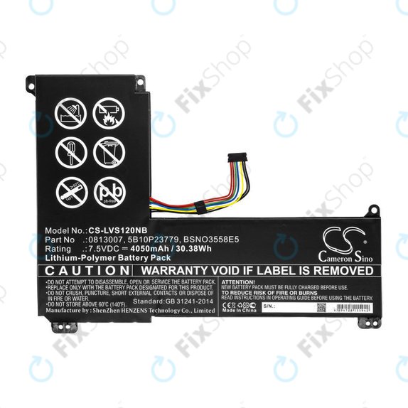 Bateria do Lenovo IdeaPad 120S, 4050mAh, Li-Pol, 7.5V, 0813007, HQ
