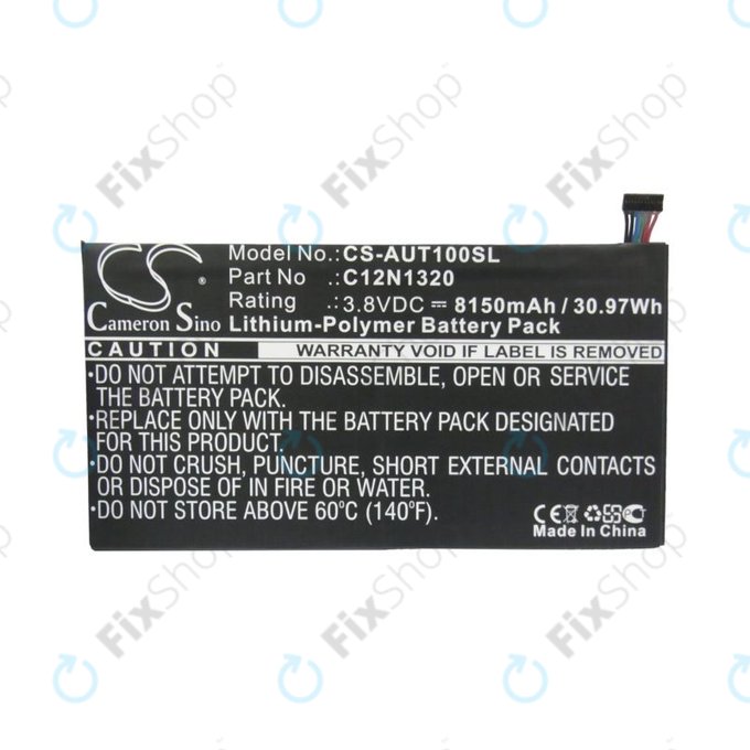 Bateria do Asus Transformer Book T100, 8150mAh, Li-Pol, 3.8V, C12N1320, HQ