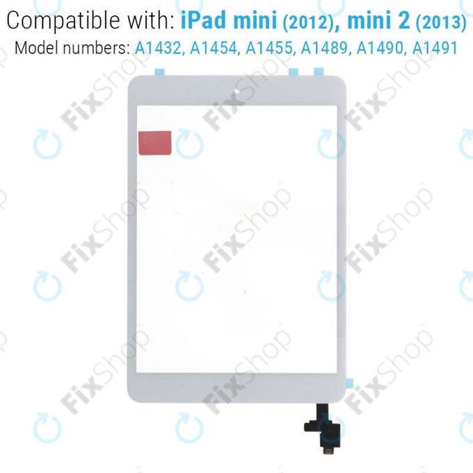 Ekran dotykowy dla iPad Mini, Mini 2, White