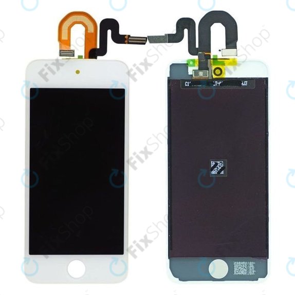 Wyświetlacz LCD dla iPod Touch (5th Gen, 6th Gen, 7th Gen), White, Ekran dotykowy z ramką
