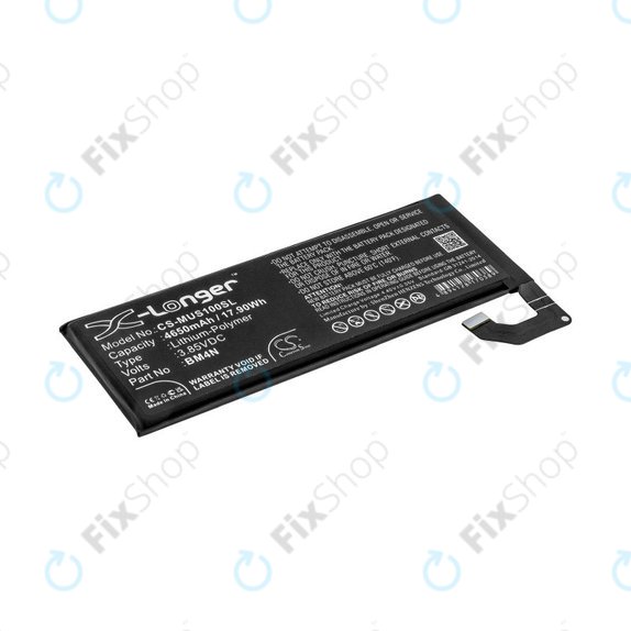 Bateria dla Xiaomi Mi 10 M2001J2G, 4650mAh, Li-Pol, 3.85 V, BM4N, HQ