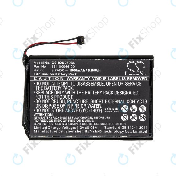 Bateria do Garmin Nüvi 2757, 1500mAh, Li-Ion, 3.7V, 361-00066-00, HQ