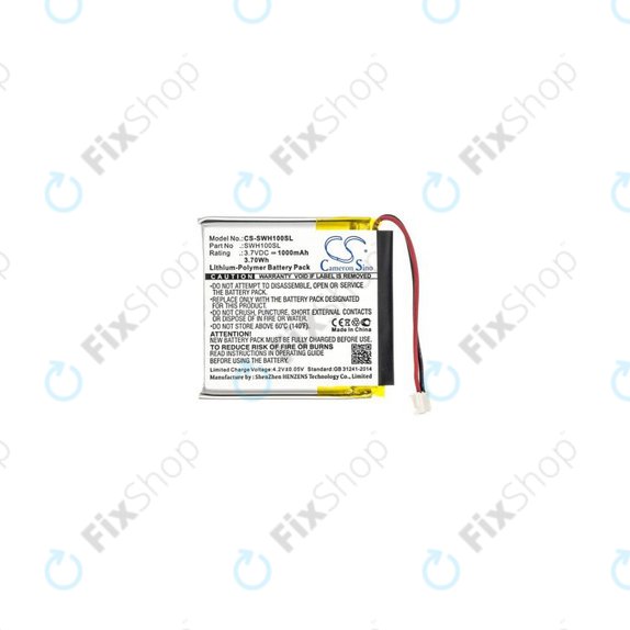 Bateria do Sony WH-1000MX4, LIS1662HNPC, 1000mAh, HQ