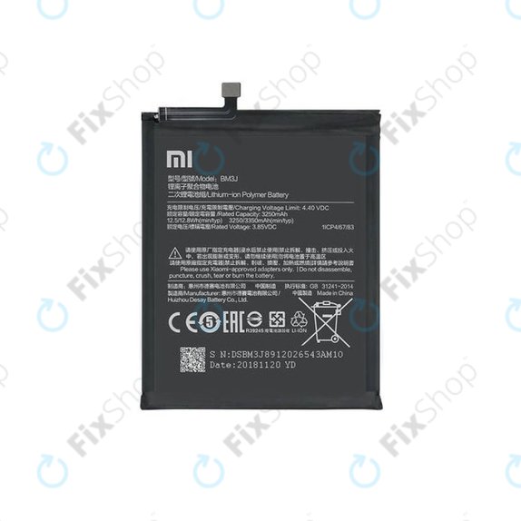 Bateria do Xiaomi Mi 8 Lite, BM3J, 3350mAh, 46BM3JA02018, Genuine Service Pack
