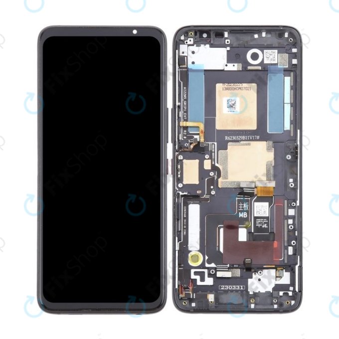 Wyświetlacz OLED do Asus ROG Phone 7 AI2205_C, Ekran dotykowy z ramką, Phantom Black