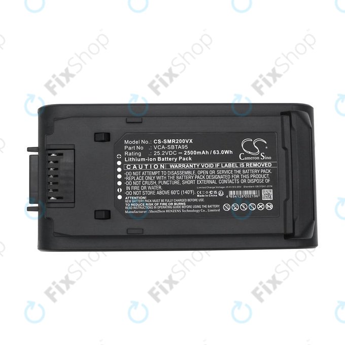 Bateria do Samsung Bespoke Jet, Bespoke Jet Complete, 2500mAh, Li-Ion, 25.2V, VCA-SBTA95, HQ