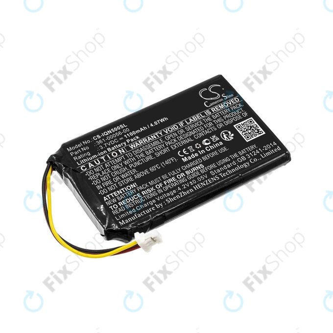Bateria do Garmin Drive 50 LM, 51LMT, 51LMT-S, DriveSmart 5 LMT, Nuvi 30, 50, 50LM, 52, 52LM, 52LMT, 55, 55LM, 55LMT, 361-00056-00, 361-00056-50, 1100mAh, HQ