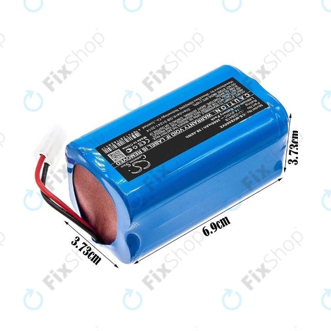 Bateria do Xiaomi Essential (Mijia G1), Flyco FC-seria, myVacBot SN500, Panasonic MC-seria, Phicomm X3, Puppy R-seria, Li-026418, Li-Ion, 14,8V 2600mAh, HQ