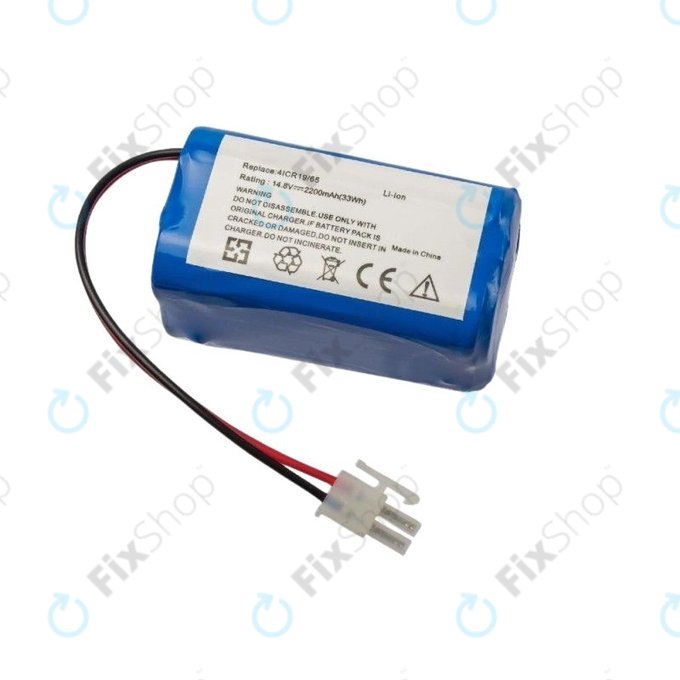 Bateria do Ecovacs Deebot CR130, 4ICR19/65, Li-Ion, 14,8V 2200mAh