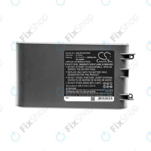 Bateria do Dyson V8, 215681, PM8-US-HFB1497A, Li-Ion, 21,6V 2800mAh, HQ